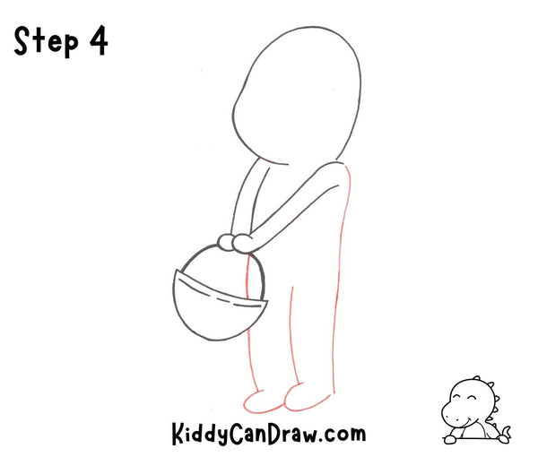 How To Draw a Cute Mummy Step 4