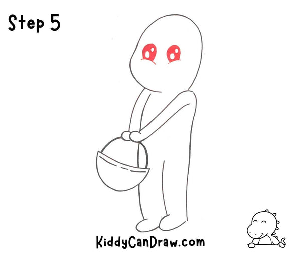 How To Draw a Cute Mummy Step 5