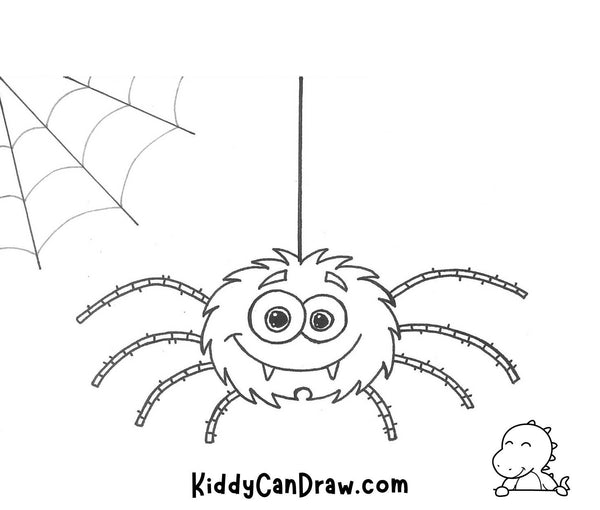 How To Draw a Cute Spider Final