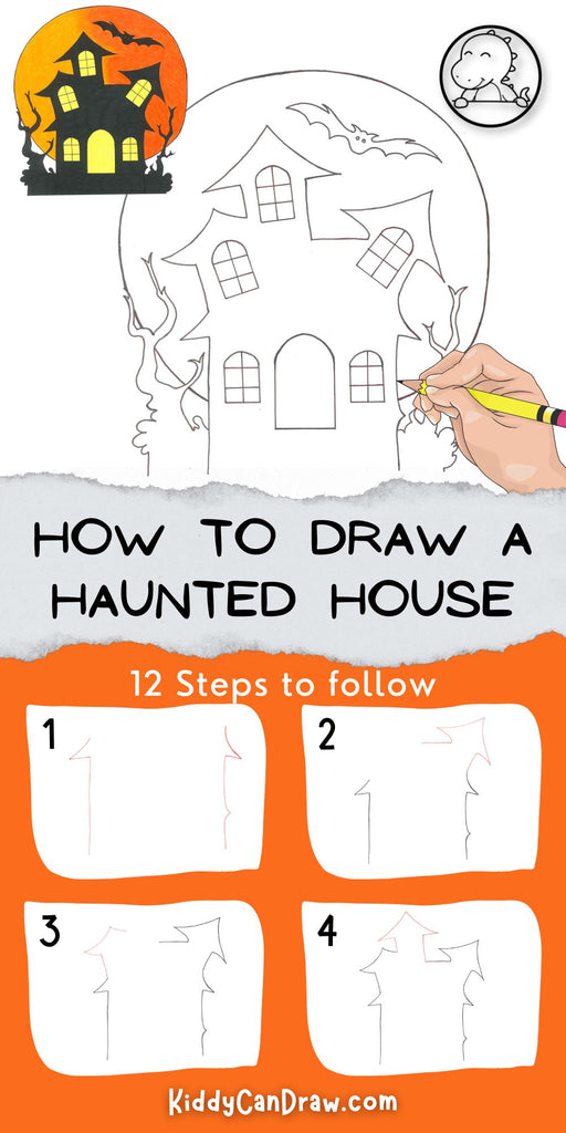 How To Draw a Haunted House