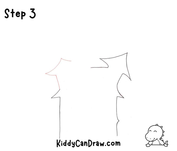 How To Draw a Haunted House Step 3
