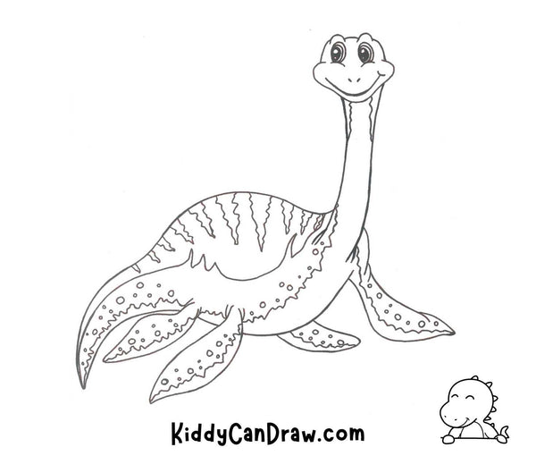 How To Draw a Dinosaur Plesiosaurus Final