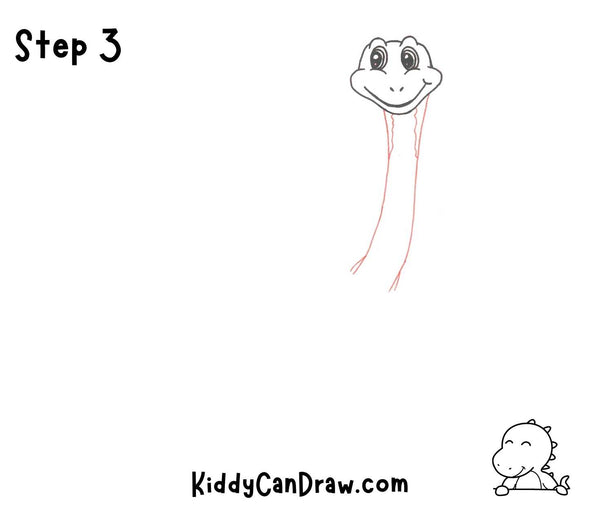 How To Draw a Dinosaur Plesiosaurus Step 3