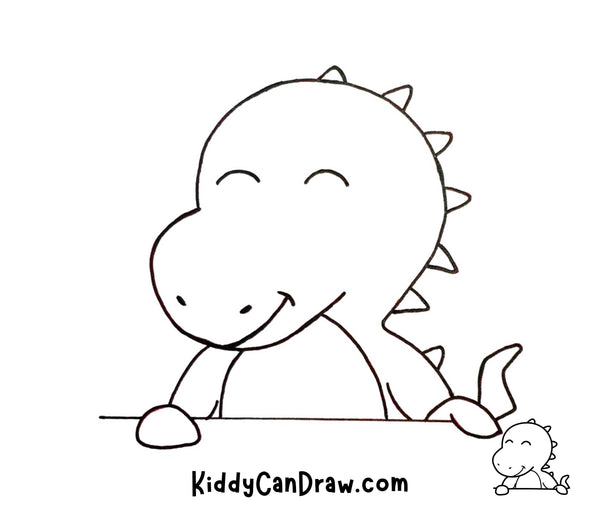 How to Draw Kiddy Dino final