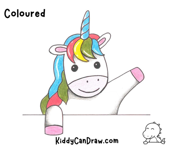 How to Draw Our Logo’s Unicorn Colored