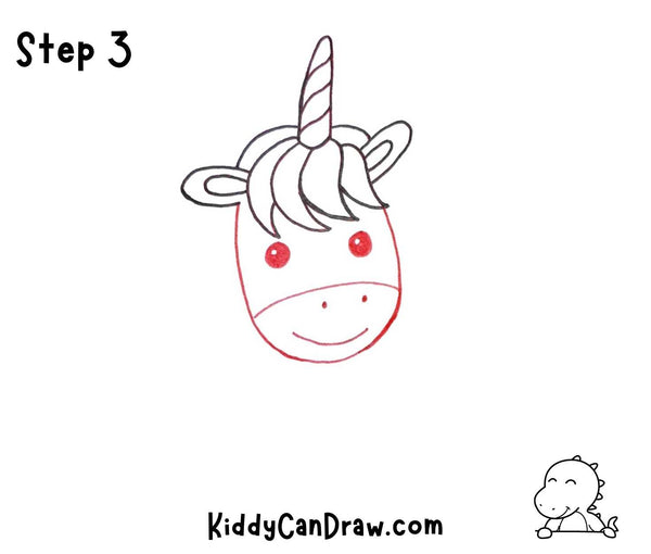 How to Draw Our Logo’s Unicorn Step 3