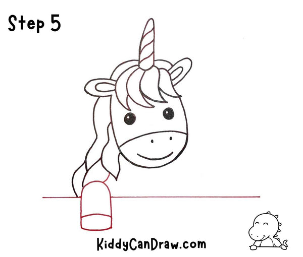How to Draw Our Logo’s Unicorn Step 5