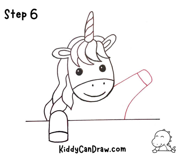 How to Draw Our Logo’s Unicorn Step 6