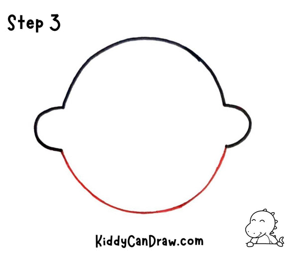 How to Draw a Cute Baby Face Step 3