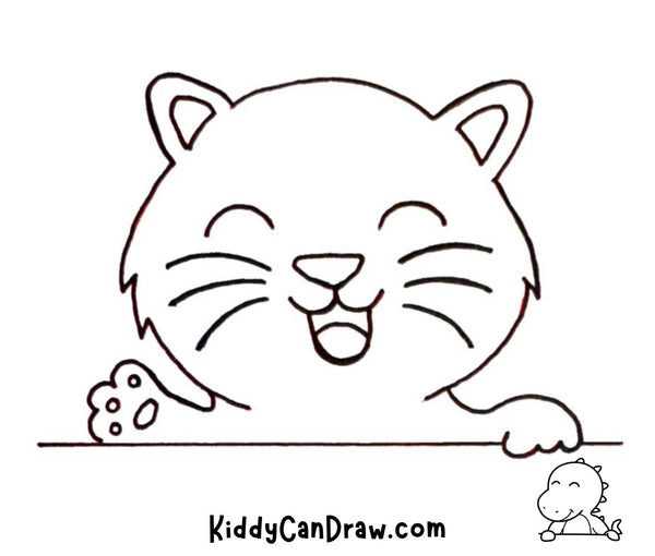 How to Draw a Cute Cat Final
