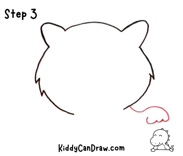 How to Draw a Cute Cat Step 3