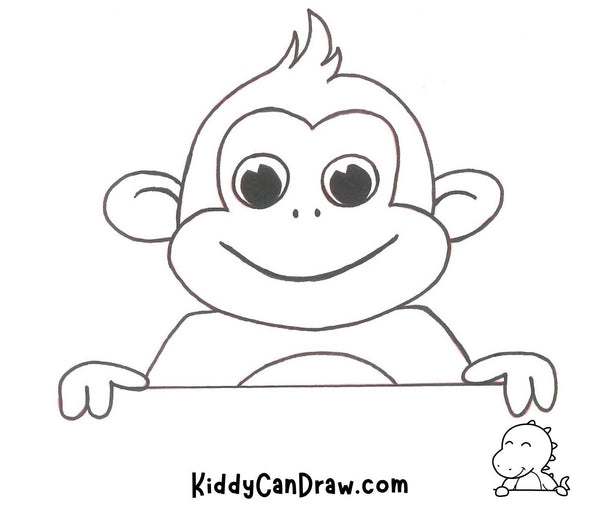 How to Draw a Cute Monkey Final