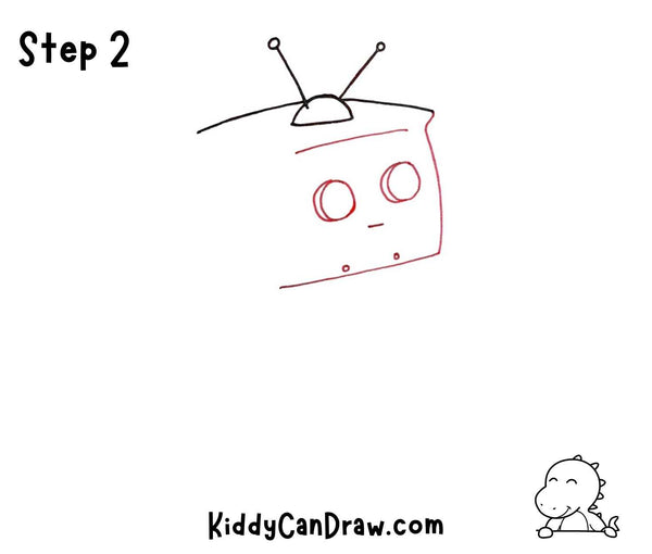 How to Draw a Robot Step 2