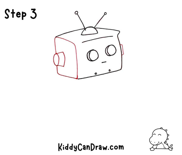 How to Draw a Robot Step 3