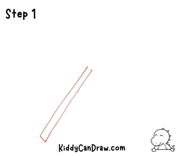 How to Draw a Simple Magic Wand Step 1