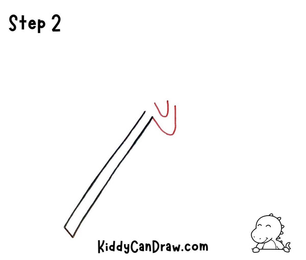 How to Draw a Simple Magic Wand Step 2