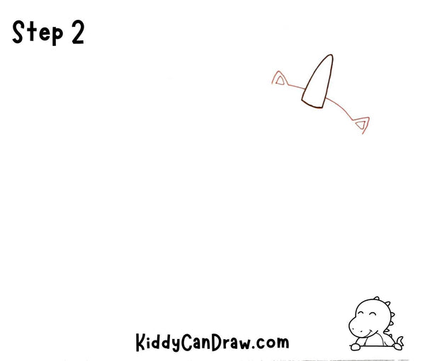 How to Draw a Playing Unicorn Cat Step 2