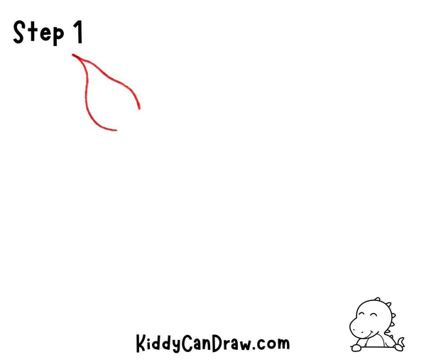 How to draw a Cartoon Paint Brush Step 1