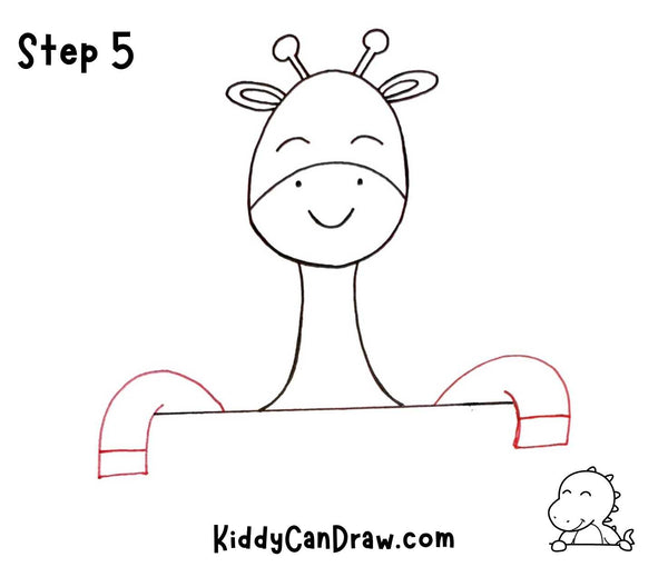 How to draw a Cute Giraffe Step 5