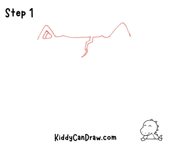 How to draw a Cute Pumpkin Step 1