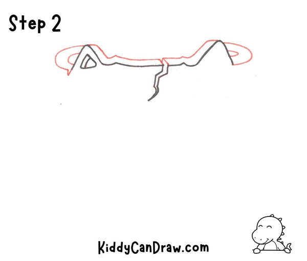 How to draw a Cute Pumpkin Step 2