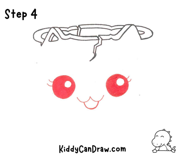 How to draw a Cute Pumpkin Step 4