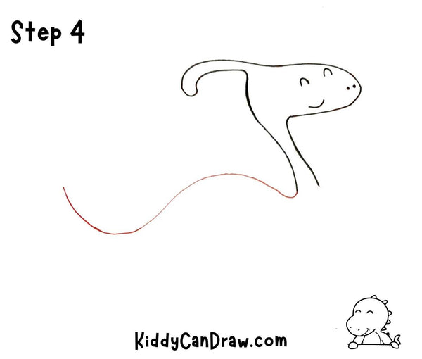 How to draw a Parasaurolophus Step 4
