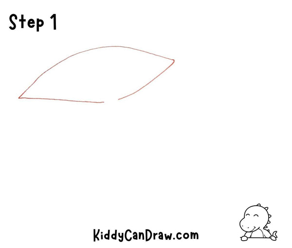 ow to draw a Pterodactyl step 1