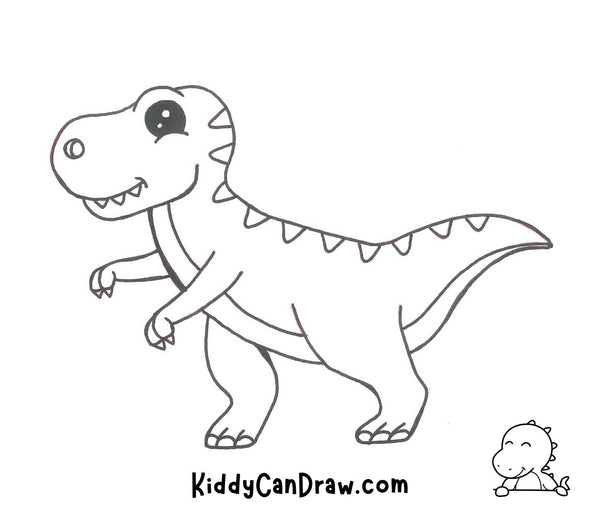 How to draw a T-Rex Final