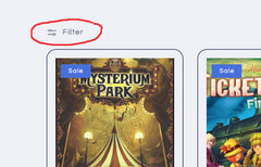 With Filters you can search for games by number of players, ages, playtime and more!