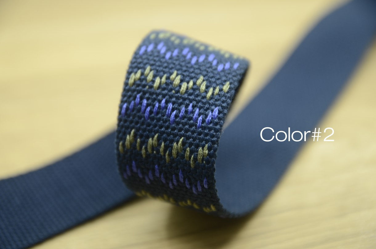 patterned cotton webbing