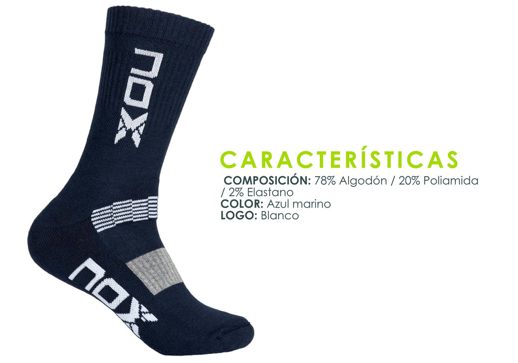 Calcetines Nox Mujer Padel Tenis Azul Marino