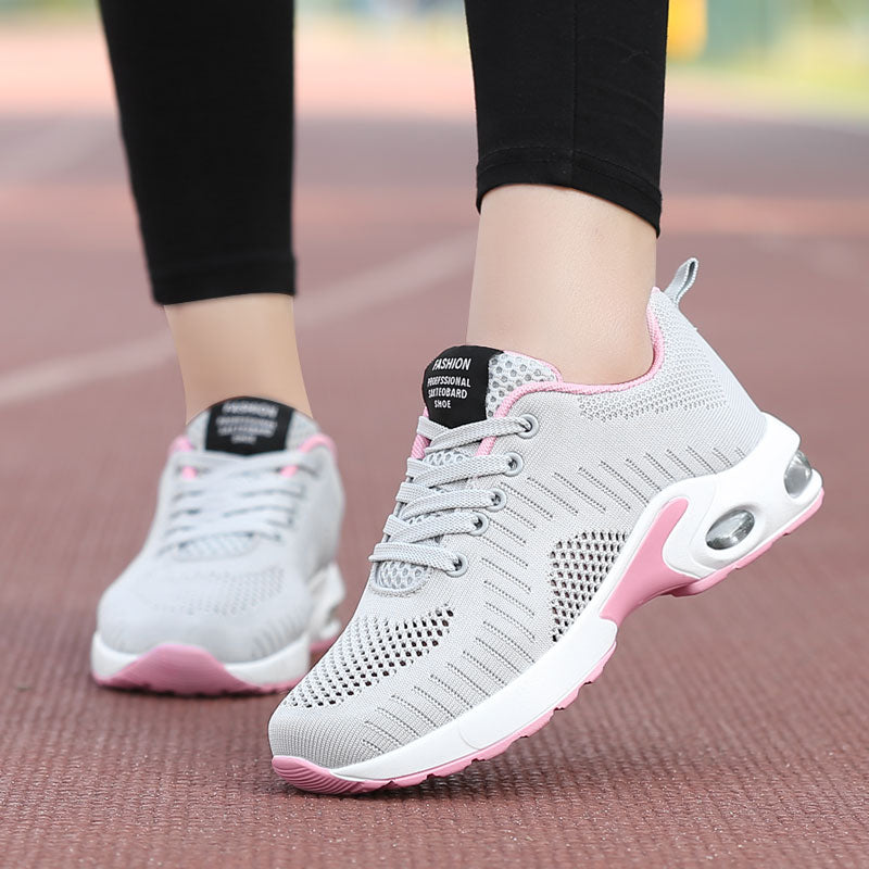 Women Running Shoes Air Cushion Sneakers Damping Breathable Mesh Lace-Up Ladies Trainers Basketball Sport Shoes Casual Non-slip freeshipping - Nesell