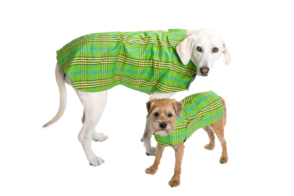 waxed dog coats with harness hole