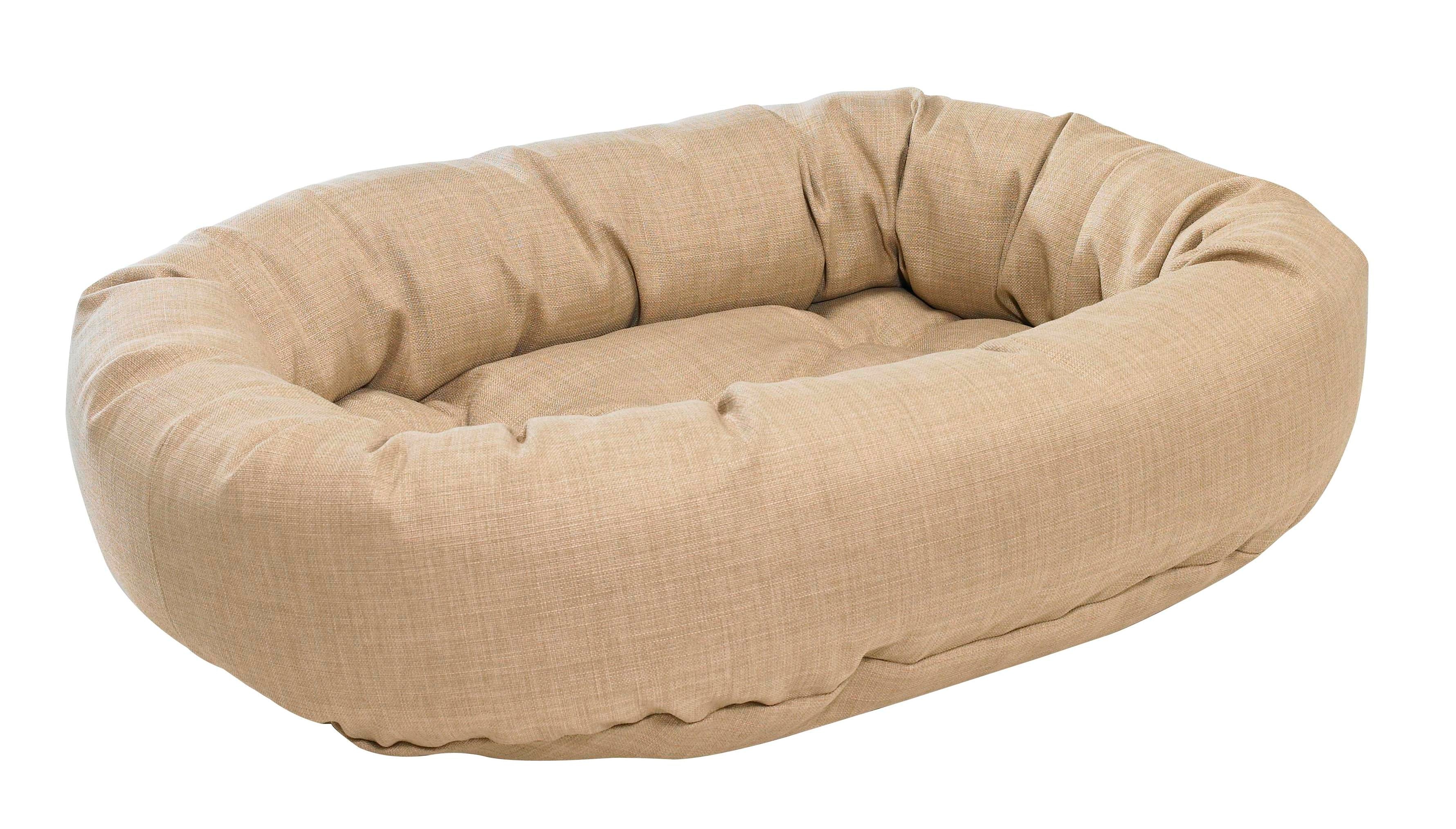Microvelvet - Donut Bed - Flax - Dog Bed