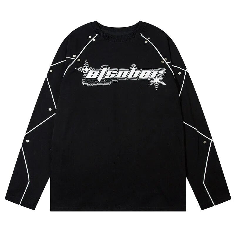 Speed Racer Block Raglan Long Sleeve T-Shirt - true deals club