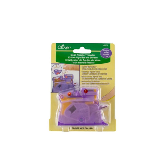 Clover Desk Needle Threader Purple
