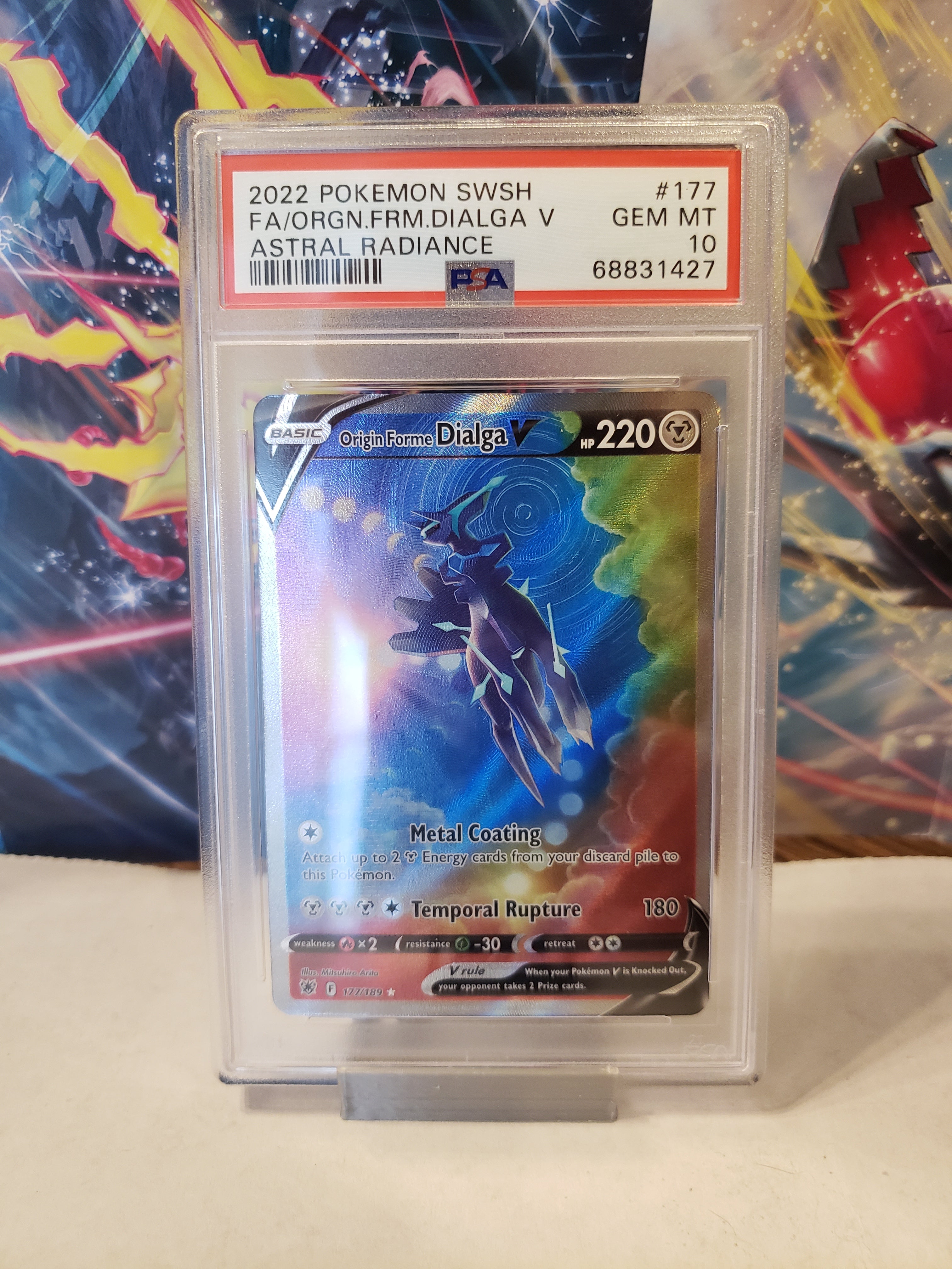 Galarian Moltres V (242/184) Alt Art Japanese PSA 9 – Graded Gold