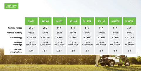 Roypow Lithium Battery - golf cart battery