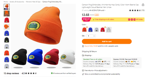Our PaRappa the Rapper Inspired Knit Hat