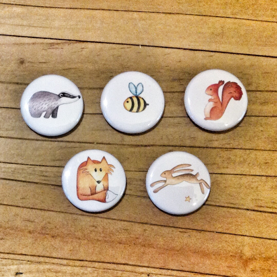 Pin Badges ( 5 designs)