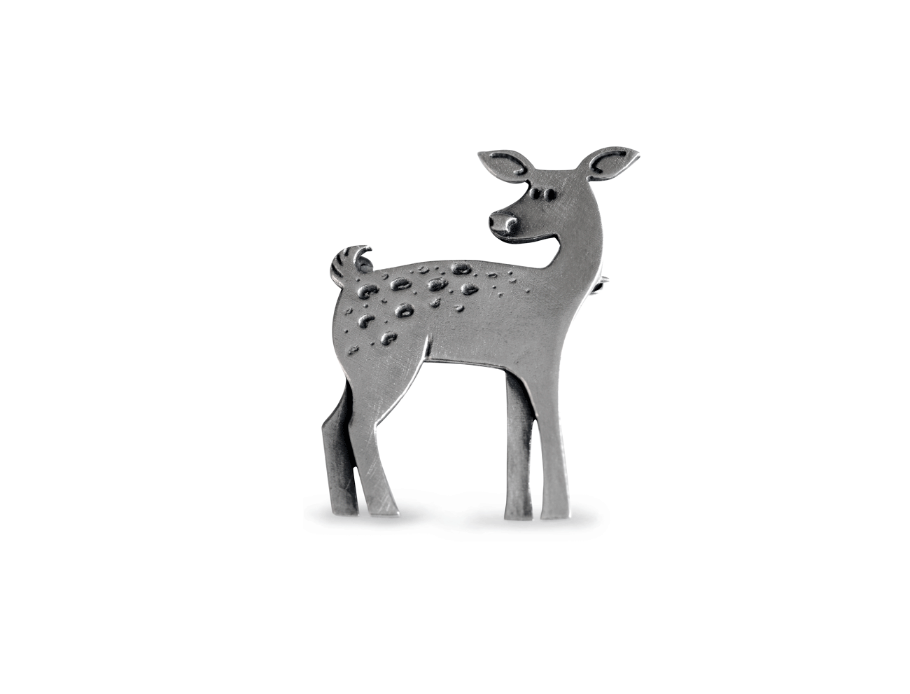 Bright Eyed Deer Brooch