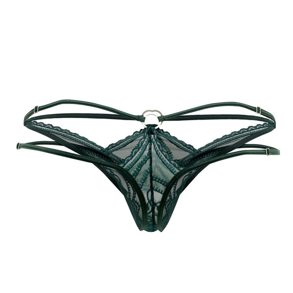 CandyMan 99547 Double Thongs Color Hunter Green - Pikante Underwear