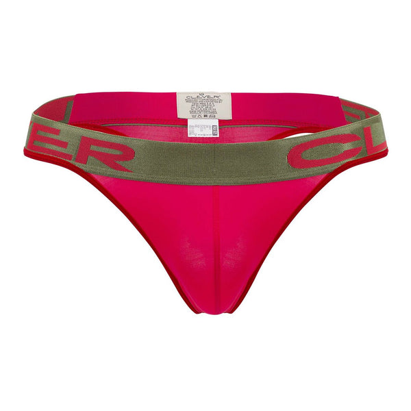 Clever 0924 Cerise Thongs Color Red - Pikante Underwear