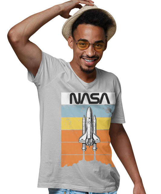 4-Pack Toddler NASA Print Outer Space Rocket Ship Short Sleeve T-Shirt –