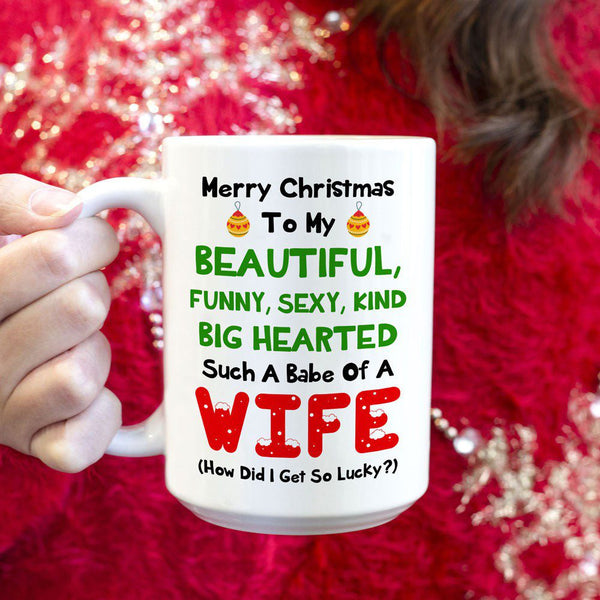 Christmas Gift For Wife Beautiful Funny Kind Hearted Mug - Family Panda photo pic