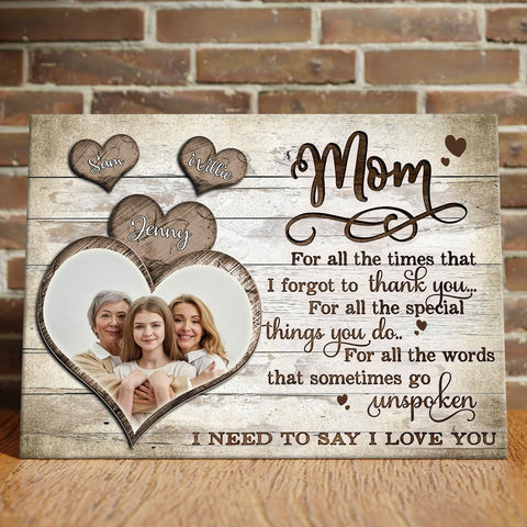 Personalized Mom You Are My World Poster Christmas Gift For Mom - Family  Panda - Unique gifting for family bonding