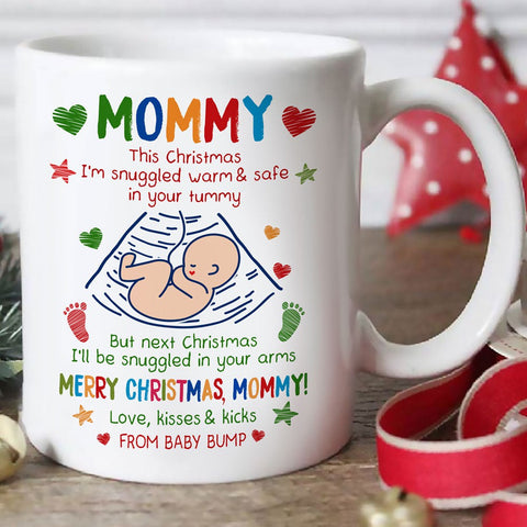 Little Boy To My Mom Mug Personalized Gift For Mom From Son - Family Panda  - Unique gifting for family bonding