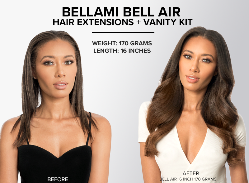 bellami bell air hair extensions KIT 16 inch 170 grams