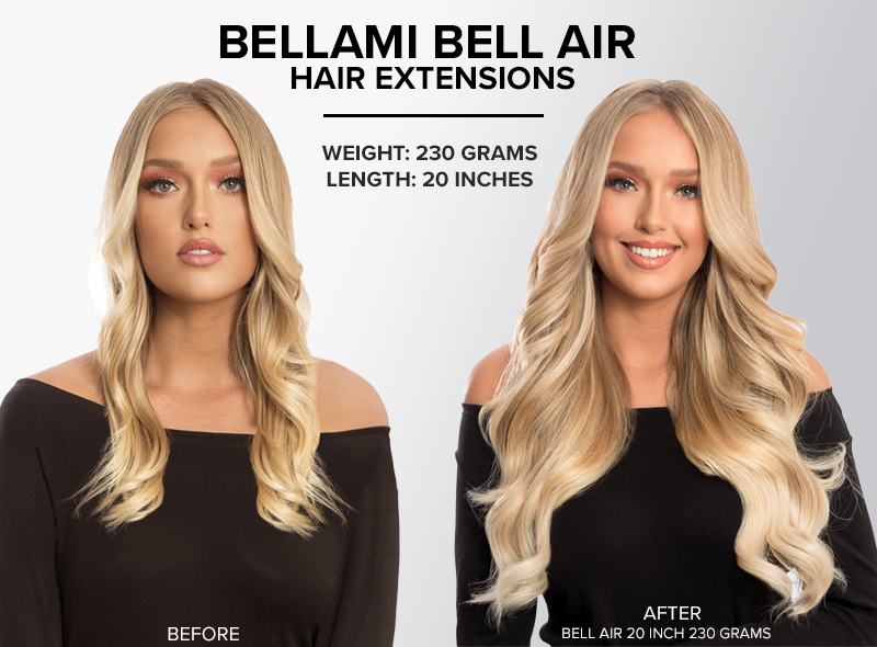 bellami bell air hair extensions 20 inch 230 grams